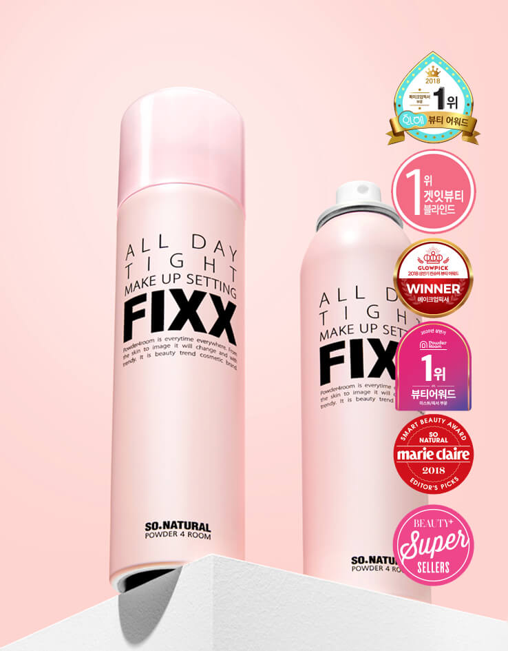 韓國製：🏆韓國 No.1So Natural - FIXX 長效保濕控油定妝噴霧 75ml (B3703)